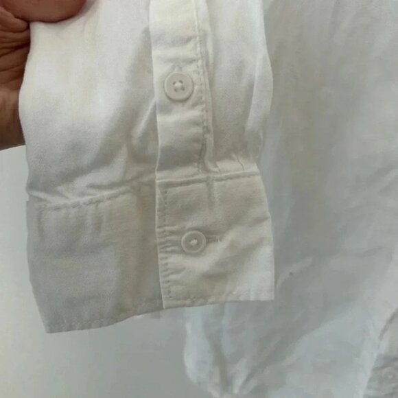 Liz Claiborne white 100% lyocell minimalist blouse - Picture 7 of 9